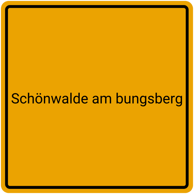 Meldebestätigung Schönwalde am Bungsberg
